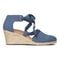 Vionic Kaitlyn Women's Wedge Orthotic Sandal - Denim - 4 right view