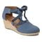 Vionic Kaitlyn Women's Wedge Orthotic Sandal - Denim - 1 main view