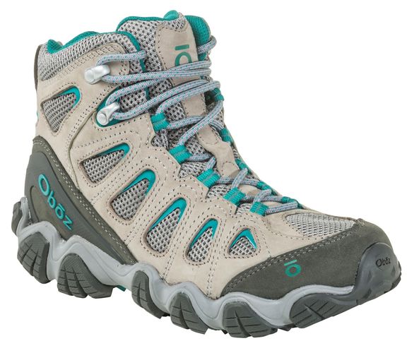 Oboz Women's Sawtooth II Mid Boot - W Sawtooth II Mid Drizzle / Aqua 34