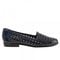 Trotters Liz Open Weave - Navy - outside