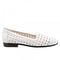 Trotters Liz Open Weave - White - outside