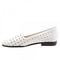 Trotters Liz Open Weave - White - inside