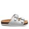 Bearpaw Brooklyn - Kid's Slide Sandal Bearpaw- 015 - White Metallic - View