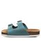 Bearpaw Brooklyn - Kid's Slide Sandal Bearpaw- 412 - Teal - Side View