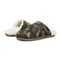 Vionic Alfons Men's Orthotic Slipper - Olive Camo - pair left angle