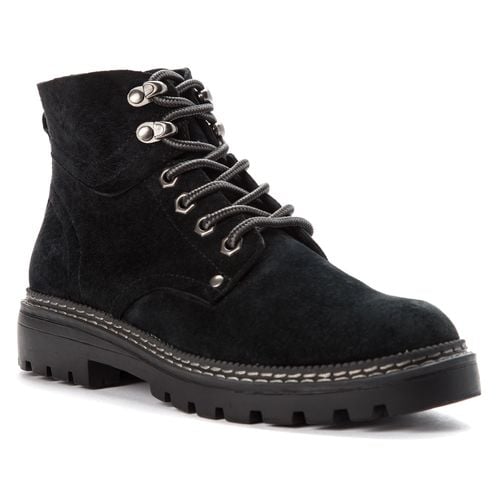 Propet Dakota Women's Lace Up Boots - Black - Angle