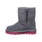 Bearpaw Elle Toddler Zipper Boot  903 - Charcoal/pomberry - Side View