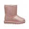 Bearpaw Elle Toddler Zipper Boot  636 - Pink Glitter - Side View