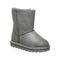 Bearpaw Elle Toddler Zipper Boot  019 - Silver - Profile View