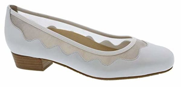 Ros Hommerson Tootsie - Women's - White Leather - Angle