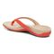 Vionic Dillon Women's Toe-Post Supportive Sandal - Poppy - Back angle