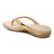 Vionic Dillon Women's Toe-Post Supportive Sandal - Gold Mirror - Back angle