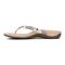 Vionic Dillon Women's Toe-Post Supportive Sandal - Silver Boa - 2 left view