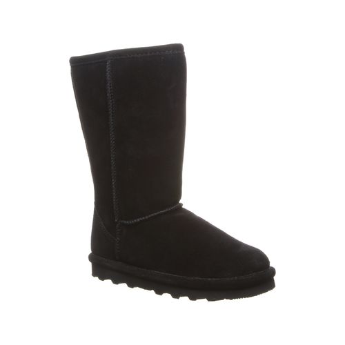 Bearpaw Elle Tall Kid's Leather Boots - 1963Y  - Black - 011