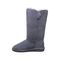 Bearpaw Lori Women's Leather Boots - 2250W  030 - Charcoal - Side View