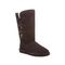 Bearpaw Lori Women's Leather Boots - 2250W  205 - Chocolate - Profile View