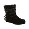 Bearpaw Cyan Women's Leather Boots - 2522W  011 - Black - Profile View