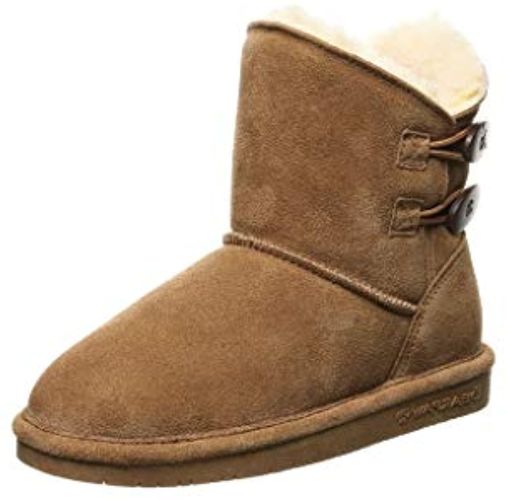 Bearpaw Rosaline Kid's Leather Boots - 2588Y - Hickory