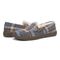 Vionic Lynez Women's Supportive Slipper - Blue Plaid - pair left angle