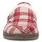 Vionic Lynez Women's Supportive Slipper - Fuji Apple Plaid - Front