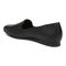 Vionic Willa Women's Slip-on Flat - Black-Leather - Back angle