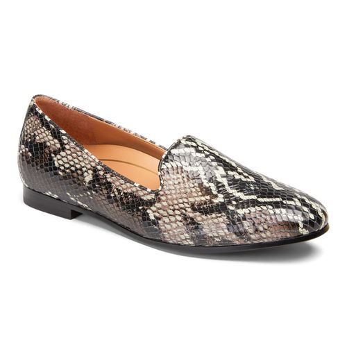 Vionic Willa Women's Slip-on Flat - Black Boa - 1 profile view