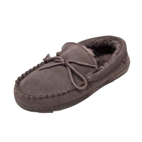 Lamo Women's Classic Moccasin Slipper - Charcoal Profile