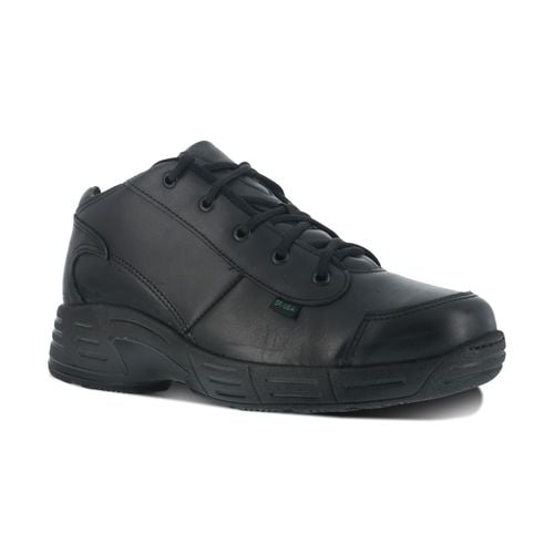 Reebok Work Postal Express Approved Men's Soft Toe Mid-Shoe U.S.A Made - Black - Profile View