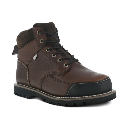 Iron Age Dozer IA0163 Men's 6" Internal Met Guard Steel Toe Work Boot - Brown - Profile View