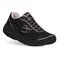 Gravity Defyer Women's G-Defy Mighty Walk Athletic Shoes - Black / Purple - Profile View