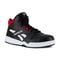 Reebok Work Men's BB4500 High Top - Electrical Hazard - Composite Toe Sneaker - Black and Red - Profile View