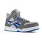 Reebok Work Men's BB4500 High Top - Static Dissipative - Composite Toe Sneaker - Grey and Cobalt Blue - Side View