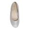 Vionic Alexa Women's Orthotic Ballet Flat - Aluminum - 3 top view