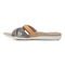 Vionic Dava Women's Orthotic Slide Sandal - Light Grey - 2 left view