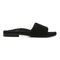 Vionic Demi Women's Heeled Slide Sandal - Black Curly Shear - Right side