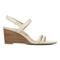 Vionic Emmy Woemn's Backstrap Wedge Sandal - Cream Embossed - Right side