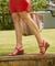 Vionic Emmy Woemn's Backstrap Wedge Sandal - Poppy Embossed - 1-med