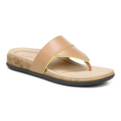 Vionic Jillian Women's Toe Post Platform Sandal - Macaroon - 1 profile view