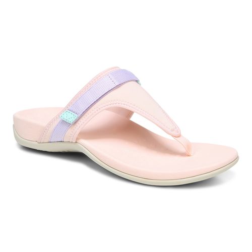 Vionic Tiffany Women's Toe Post Supportive Sandal - Pale Blush - 1 profile view