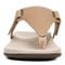 Vionic Wanda Women's Leather T-Strap Supportive Sandal - Macaroon Leather - 6 front view