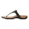 Vionic Wanda Women's Leather T-Strap Supportive Sandal - Black Leather - 2 left view