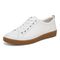 Vionic Winny Women's Casual Sneaker - White Gum Leather - Left angle