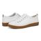 Vionic Winny Women's Casual Sneaker - White Gum Leather - pair left angle