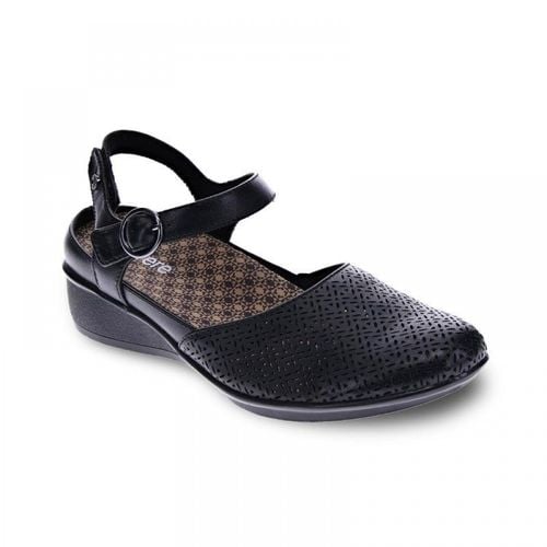 Revere Calabria Closed Toe Sandal - Women's - Black - Angle