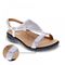 Revere Santa Fe Back Strap Sandal - Women's - Coconut - Strap Detail