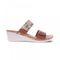 Revere Sorrento Slip Wedge - Women's - Cognac - Side