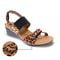 Revere Tahiti Backstrap Wedge - Women's - Leopard - Strap Detail