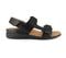 Strive Aruba Women's Comfortable and Arch Supportive Sandals - Black - Side