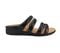 Strive Bali Women's Comfortable and Arch Supportive Sandals - Black - Side