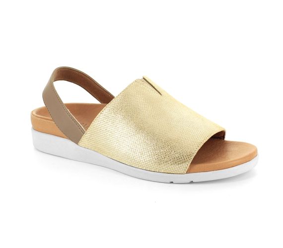 Strive Mara Women's Comfortable and Arch Supportive Sandals - Cuban Gold - Angle